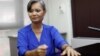 Mu Sochua, Deputy President of the Cambodia National Rescue Party (CNRP) listens during an interview with Reuters at an undisclosed location, Oct. 4, 2017. 