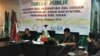 Para narasumber dalam "Diskusi Publik: Pentingnya RUU Pertanahan Adil Gender untuk Memperkuat Akses dan Kontrol Perempuan atas Tanah", di Ruang Rapat FPPP, Lantai 15 Nusantara 1 DPR RI, Jakarta, Kamis (18/10). (Foto: VOA/Ghita)