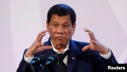 Tổng thống Philippines Rodrigo Duterte.