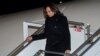U.S. Vice President Kamala Harris disembarks from Air Force Two upon arrival at Warsaw Chopin Airport, in Warsaw