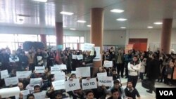Tebriz Universitetinde etirazlar