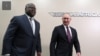 Le président Félix Tshisekedi rencontre son homologue russe Vladimir Poutine à Sotchi, le 23 octobre 2019. (Twitter/Stanis Bujakere Tshiamala)