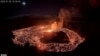 Danau lava terlihat naik dari dalam kawah Halema'uma'u gunung berapi Kilauea di Hawaii, AS 5 Januari 2023. (US Geological Survey/Handout via REUTERS)