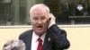 Serb military chief Ratko Mladic bursts into anger in the Yugoslav War Crimes Tribunal in The Hague, Netherlands, Wednesday, Nov. 22, 2017. 