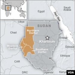 map of Darfur