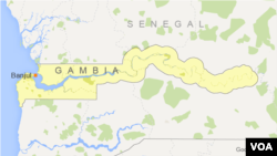 Gâmbia é um pequeno país da África Ocidental, com uma pequena extensão de litoral Atlântico, a oeste, e uma extensa fronteira com o Senegal.