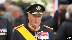 Raja Norwegia Harald V, di Luxembourg, 4 Mei 2019. (Foto: dok).