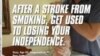 Sample advertisement from CDC's new anti-smoking campaign depicts double amputee who lost his legs because of a rare blood disorder caused by smoking (file photo).