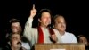 Pakistani cricketer-turned-politician Imran Khan delivers a speech during a protest in Islamabad, Pakistan, Aug. 18, 2014.