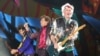 Keith Richards (R), Mick Jagger (C) and Ronnie Wood of the Rolling Stones perform a free outdoor concert at Ciudad Deportiva de la Habana sports complex in Havana, Cuba, March 25, 2016. The legendary rockers say they have never given permission to Donald Trump's presidential campaign to use their songs.