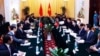 Quang cảnh cuộc gặp giữa Ủy viên Quốc vụ viện Trung Quốc Dương Khiết Trì với Phó Thủ tướng-Ngoại trưởng Việt Nam Phạm Bình Minh tại Hà Nội, ngày 18/6/2014.