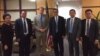 FILE: A group of former opposition CNRP lawmakers, led by Sam Rainy, meet Patrick Murphy, Deputy Assistant Secretary for Southeast Asia at the US State Department in Washington, DC, November 17, 2017. (Courtesy of Sam Rainsy Facebook) 