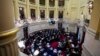 Fotografía de archivo del hemiciclo del Senado durante debates de proyecto de reforma promovido por el presidente argentino Javier Milei en Buenos Aires, Argentina, el 12 de junio de 2024. 