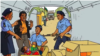 Cartaz de campanha educativa.Rede Came, Moçambique