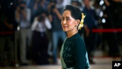 缅甸全国民主联盟领导人昂山素季（资料照片）