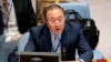 FILE - Zhang Jun, permanent representative of China to the United Nations, speaks during a meeting of the Security Council, Sept. 23, 2021, in New York.