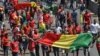 Manifestation pacifique contre le président Kondé