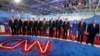 Republican presidential candidates take the stage during the CNN Republican presidential debate at the Ronald Reagan Presidential Library and Museum in Simi Valley, California, Sept. 16, 2015.