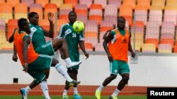 'Yan wasan Super Eagles Su Na Atisaye