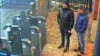 Alexander Petrov and Ruslan Boshirov, who were formally accused of attempting to murder former Russian intelligence officer Sergei Skripal and his daughter Yulia in Salisbury, are seen on CCTV at Salisbury Station, March 3, 2018, in an image handed out by the Metropolitan Police in London, Sept. 5, 2018.