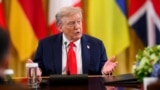 2025年8月18日，唐纳德·特朗普总统在白宫东厅与乌克兰总统弗拉基米尔·泽连斯基和欧洲领导人举行多边会晤。