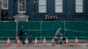 A police cordon and fence are placed outside a Zizzi restaurant near the area where former Russian double agent Sergei Skripal and his daughter were found critically ill following exposure to the Russian-developed nerve agent Novichok in Salisbury, England, March 13, 2018. 