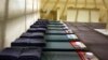FILE - A cell block at detention centre is seen at the U.S. Bagram Air Base, north of Kabul.