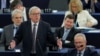 European Commission President Jean-Claude Juncker delivers a speech during a debate on the Future of Europe at the European Parliament in Strasbourg, France, Feb. 6, 2018. 