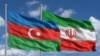Azərbaycan İran bayraqları (Mənbə: VOA)