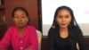 កញ្ញា​ ជឿន​ ស្រីមុំ​ (ស្តាំ) តំណាង​ពលរដ្ឋ​នៅ​សហគមន៍​ក្បាល​រមាស​ ថ្លែង​ពី​ទុក្ខ​លំបាក​របស់​ពលរដ្ឋ​ក្នុង​សន្និសីទ​ព័ត៌មាន​ស្តីពី​ផល​ប៉ះពាល់​​ទំនប់​វារីអគ្គិសនី​សេសាន​ក្រោម​២​ រៀបចំ​នៅ​រាជធានីភ្នំពេញ​ កាលពីថ្ងៃ​ទី១៣​ ខែ​កក្កដា​ ឆ្នាំ​២០១៧។ (ហ៊ុល រស្មី/VOA) ​