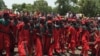 Matasa a wajen hawan Sallah a Kano