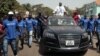 Serifo Nhamadjo, agora presidente interino da Guiné-Bissau, em campanha eleitoral antes dogolpe